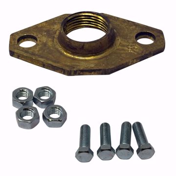 Picture of 101012LF B&G PAIR OF 1 INCH BRONZE FLANGES WITH FASTNER KIT