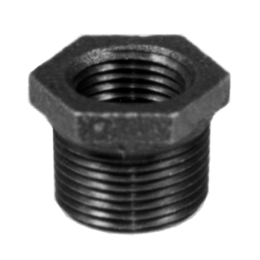 Picture of 1 X 3/8 BLACK HEX BUSHING