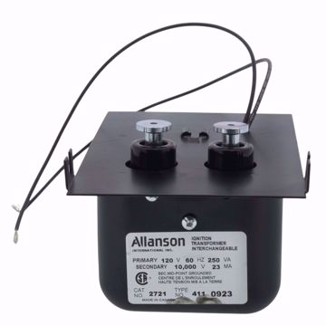 Picture of 2721-411 ALLANSON ABC SUNRAY MODEL 45 & 93 T84 IGNITION TRANSFORMER