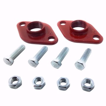 Picture of 101002  BELL & GOSSETT SET (PAIR) OF 1 INCH NPT CAST IRON FLANGES