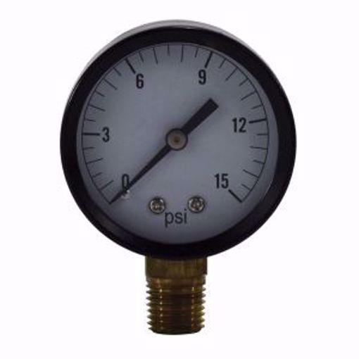 Picture of 0-15PSI LIGHT IND GAUGE 2FACE