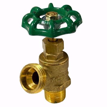 Picture of H-11700W WEBSTONE 1/2" MIP X HOSE LF HI-FLOW BR BOILER DRN