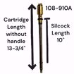 Picture of 108-910A LEGEND 10 INCH T-550A IMPROVED FLOW CARTRIDGE AND STEM ASSEMBLY