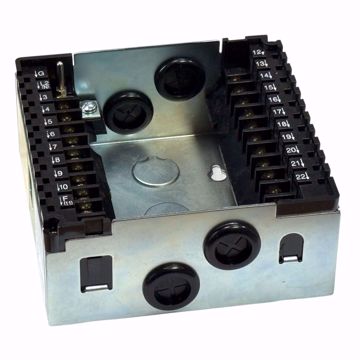 Picture of Q7800B2003 HONEYWELL7800 SERIES SUBBASE METAL WALL MNT 2 KNOCKOUTS